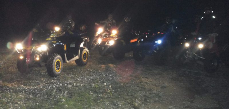 Escursioni notturne in quad col Team Quadcenter