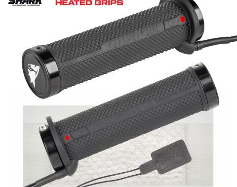 Manopole riscaldate Shark 4 Zone con sistema di bloccaggio + riscaldamento per pollice e sella