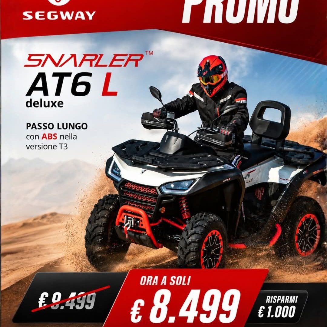 PROMOZIONE SEGWAY SNARLER AT6 600 L DELUXE